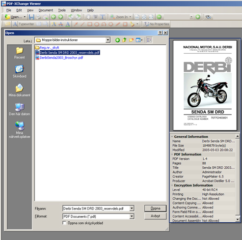 PDF-XChange VIEWER - översikt när man ska kolla och öppna filer =   BRA!